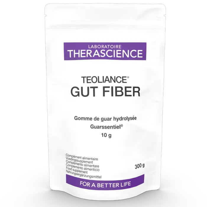Teoliance Gut Fiber – Goma guar parcialmente hidrolizada (bajo en FODMAP) 300 g | Therascience